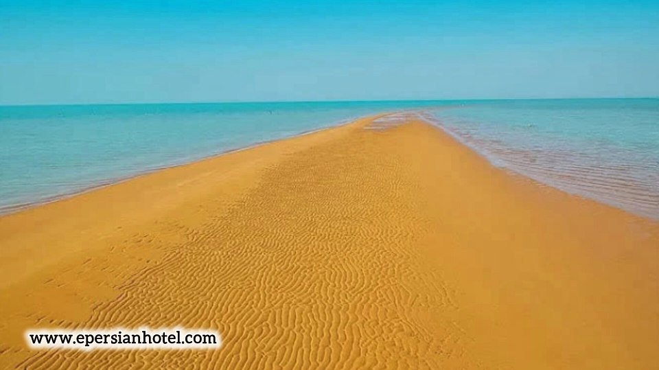 ساحل دوطرفه قشم در جزر